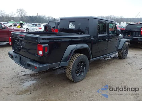 2023 Jeep Gladiator Willys 4X4 из США, поврежденный, VIN 1C6HJTAG9PL579177